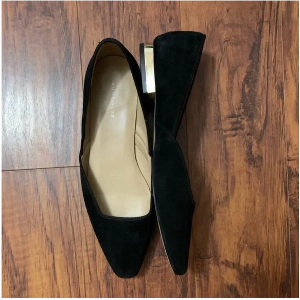 Elegant Black Women's Suede Loafers